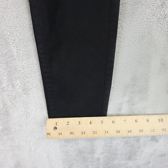 Uniqlo Jeans Womens Size 26 Black Skinny Ankle Raw Hem Distressed Denim Pants - Picture 7 of 11